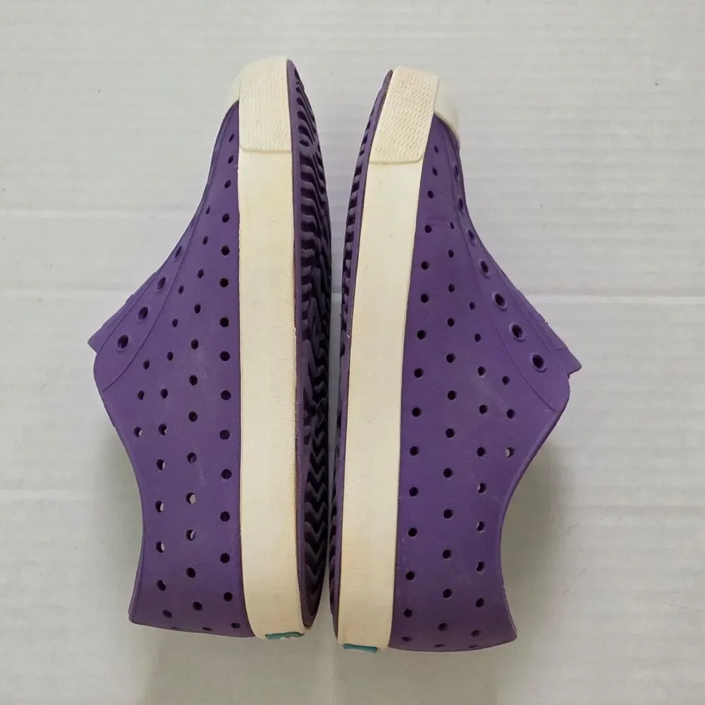 Native Jefferson Slip On Kids Water Shoes Purple Size J2 Lightweight Comfortable